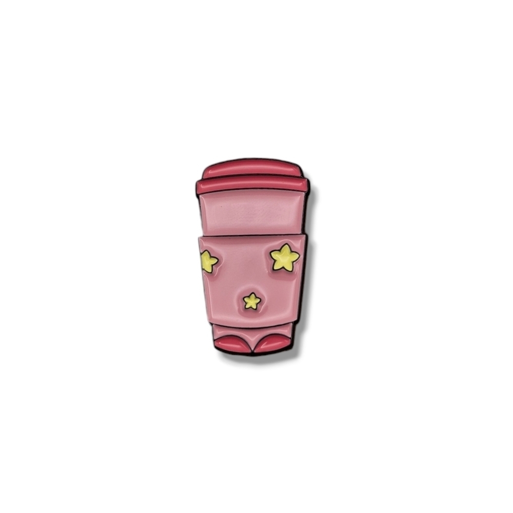 Adventure Time Princess Bubblegum Coffee Cup Pin/Brooch